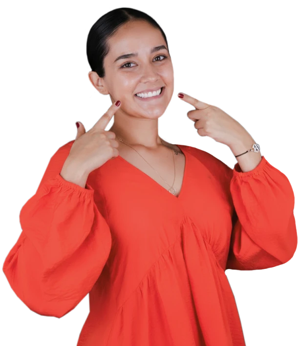 Patient smiling happily after dental bridge treatment at My Smile Clinic in San Diego, CA.