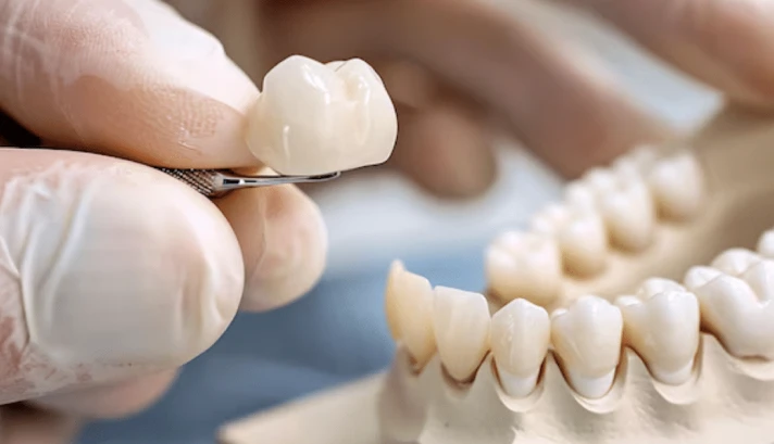 Smile makeover using dental crowns to restore the tooth. Premium cosmetic dentistry results at My Smile Clinic in San Diego.